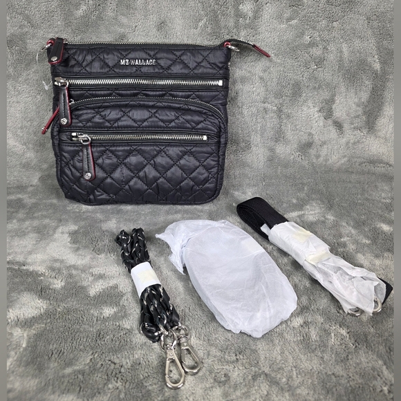 MZ Wallace Downtown Crosby Crossbody in Black - Picture 2 of 12